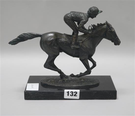 A David Cornell, bronze, Champion Finish W.24cm. H.19cm.
